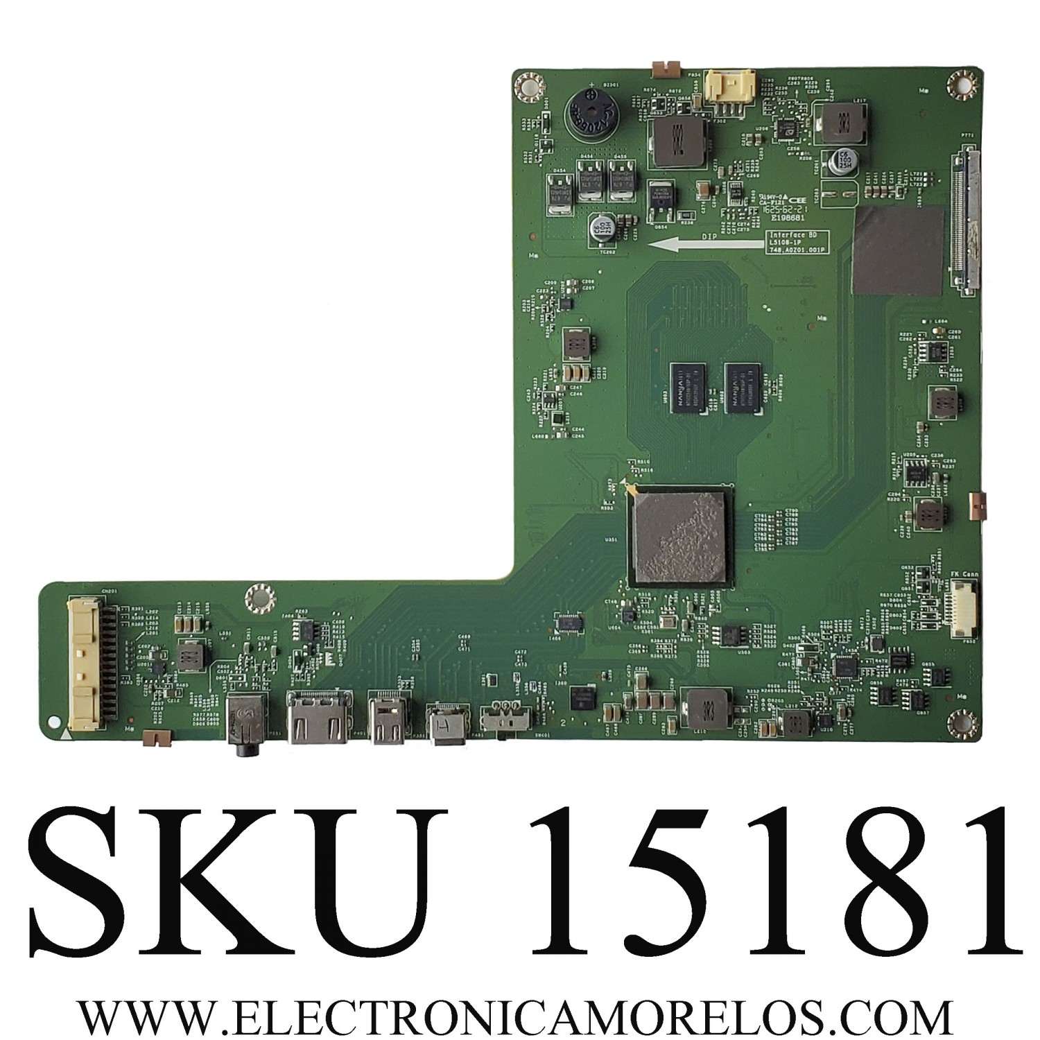 MAIN PARA MONITOR DELL / NÚMERO DE PARTE 7ZB.A0Z01.0003 / 748.A0201.001P / L5108-1P / 26731623 / G727108068 / DISPLAY LSE300FL01-001 / MODELO UP3017Q	